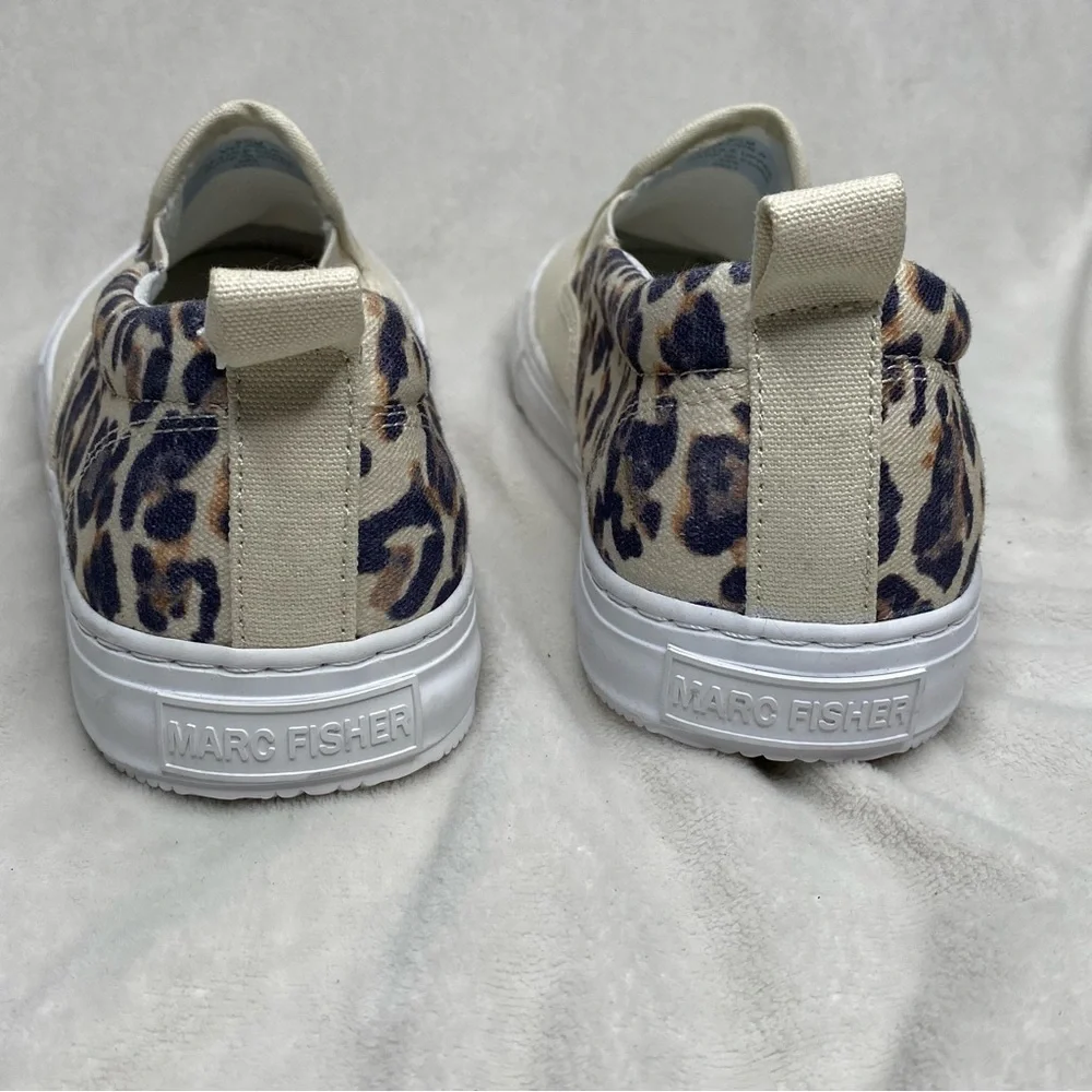 Marc Fisher Leopard Canvas Loafer